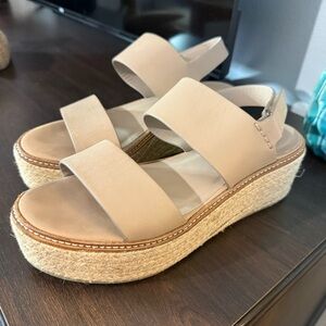 Vince Espadrille Platform Sandals with Braided Sole‎